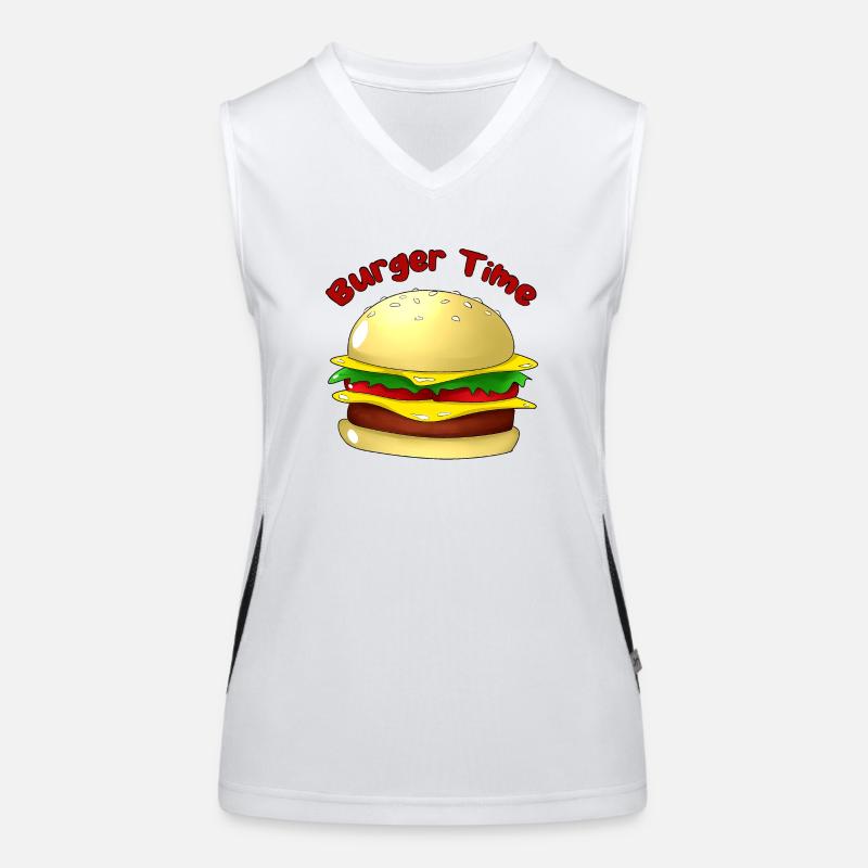 Burger Time Women's Functional Contrast Tank Top