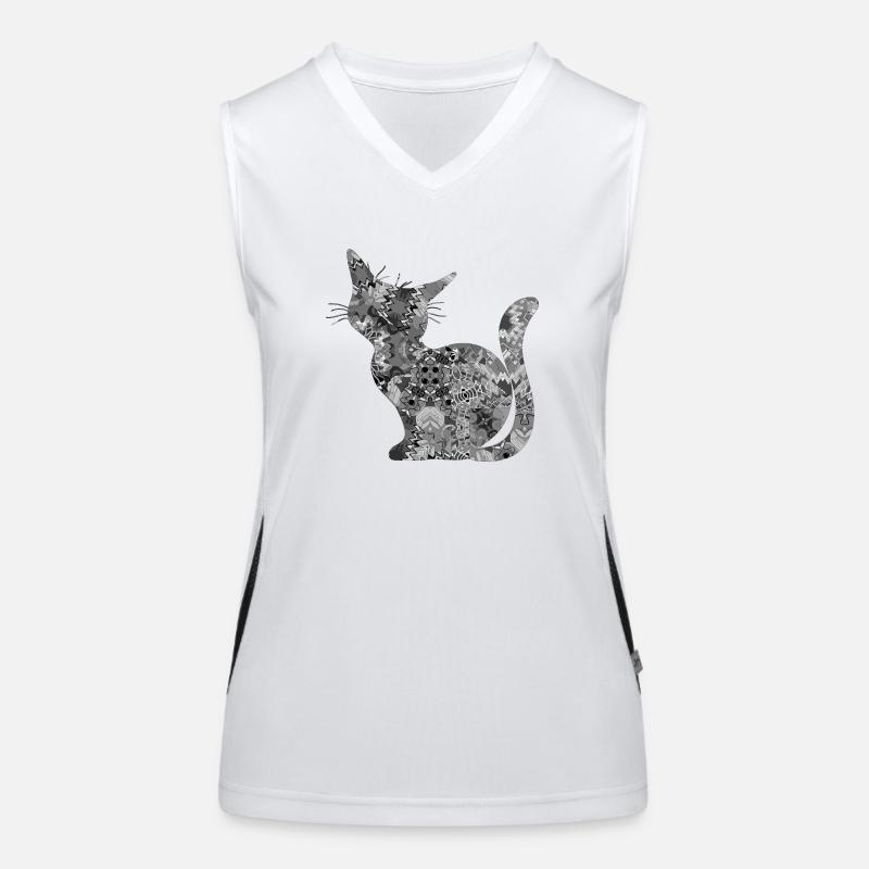 Chat Débardeur respirant contrasté Femme