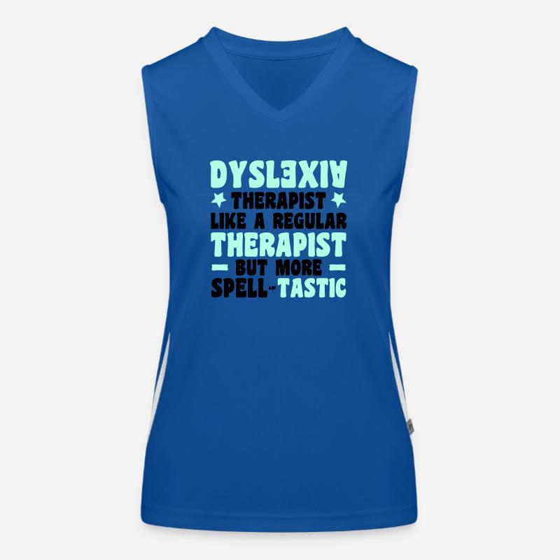 Dyslexie Débardeur respirant contrasté Femme