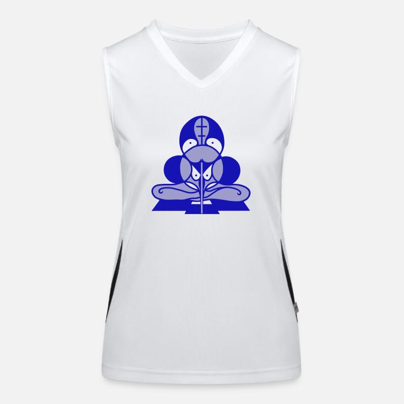 Round focusing. Concentration in a circle Women's Functional Contrast Tank Top