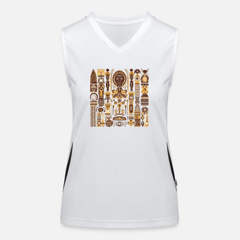 Folklore africain Débardeur respirant contrasté Femme