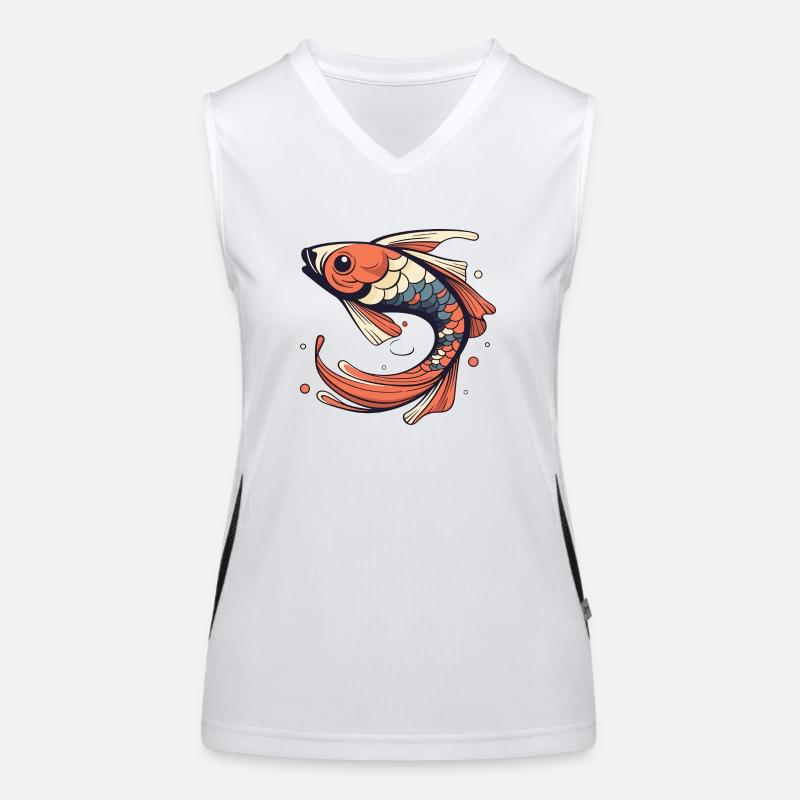 Koi Carp Women's Functional Contrast Tank Top