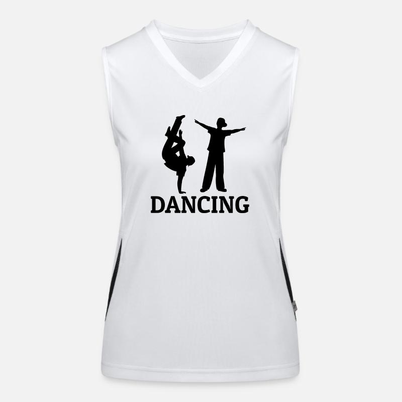 Dancing Dance Music Women's Functional Contrast Tank Top