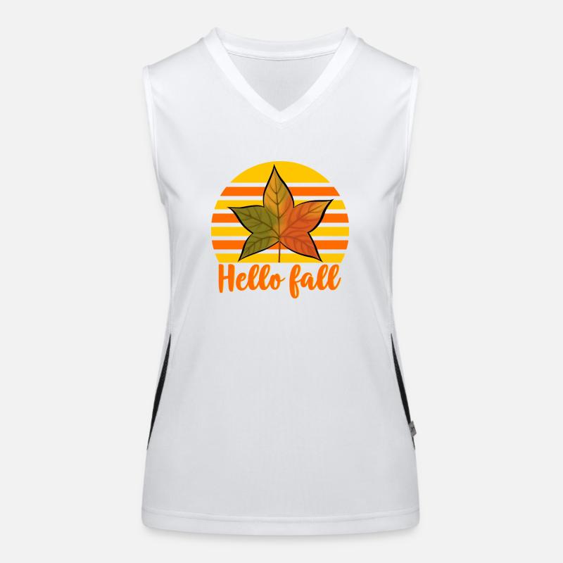 Herbst Hello Fall Funktionelles Kontrast-Tank Top für Frauen
