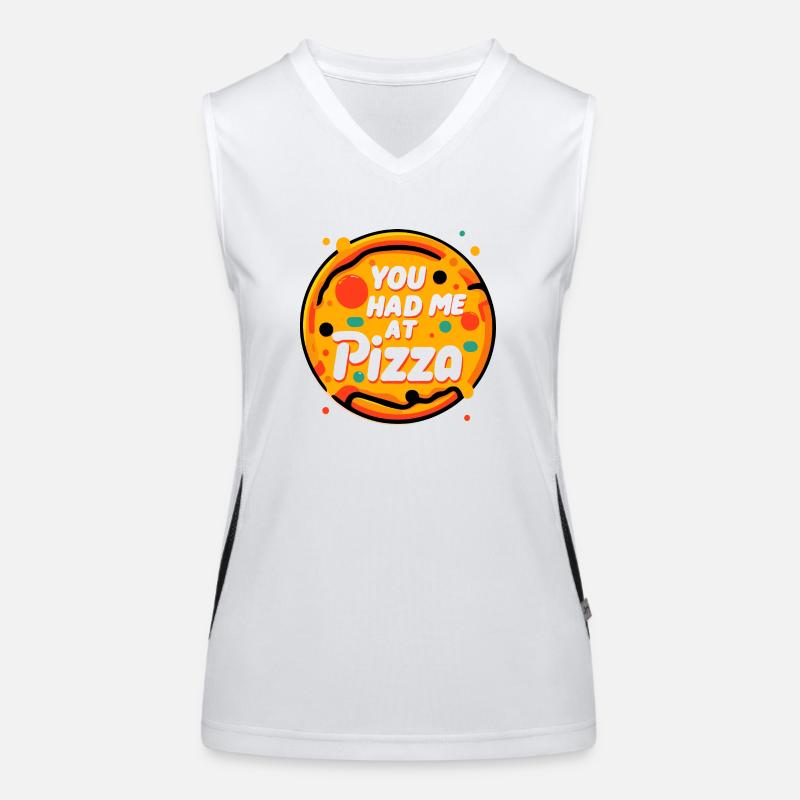 Tu m’as eu chez Pizza Débardeur respirant contrasté Femme