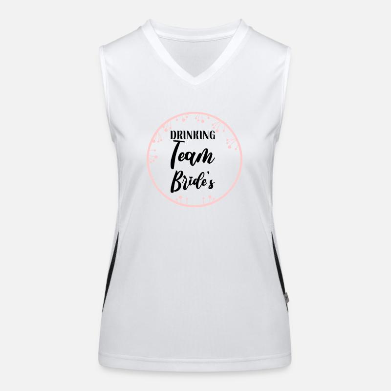 Drinking Team Brides Funktionelles Kontrast-Tank Top für Frauen
