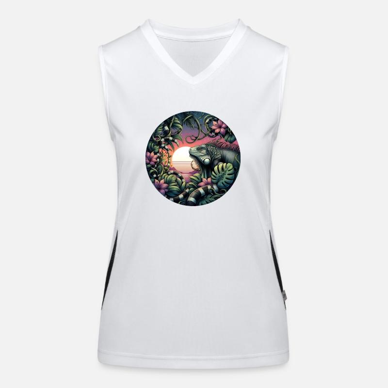 Iguana Libre Funktionelles Kontrast-Tank Top für Frauen