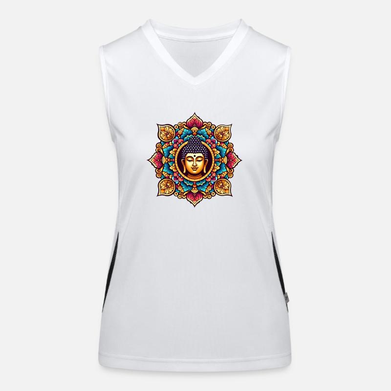 Lotusbuddha Funktionelles Kontrast-Tank Top für Frauen