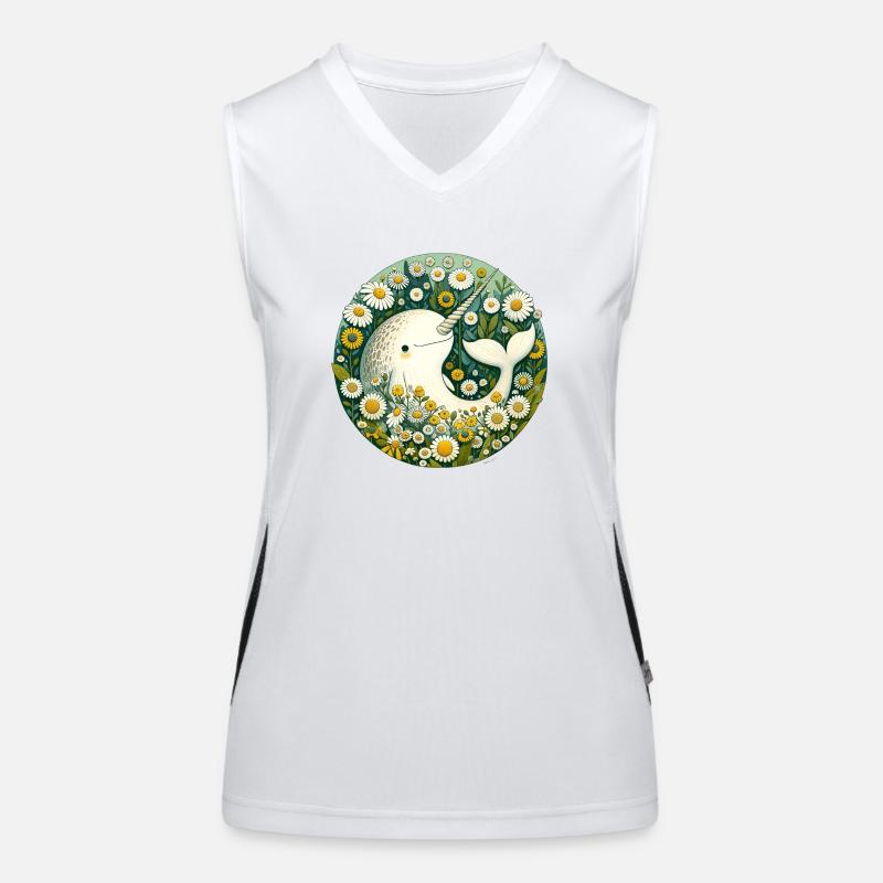 Narwhal Women's Functional Contrast Tank Top