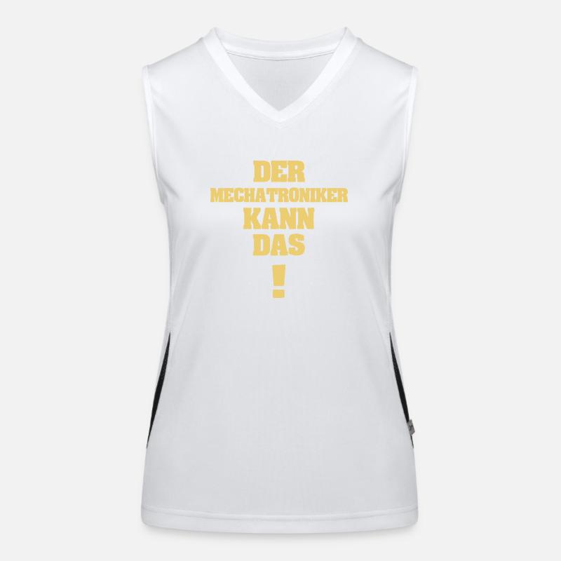 Gift for Mechatronics Technician Women's Functional Contrast Tank Top