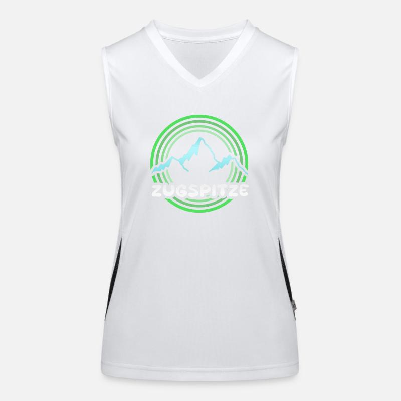 Zugspitze als Berg Funktionelles Kontrast-Tank Top für Frauen