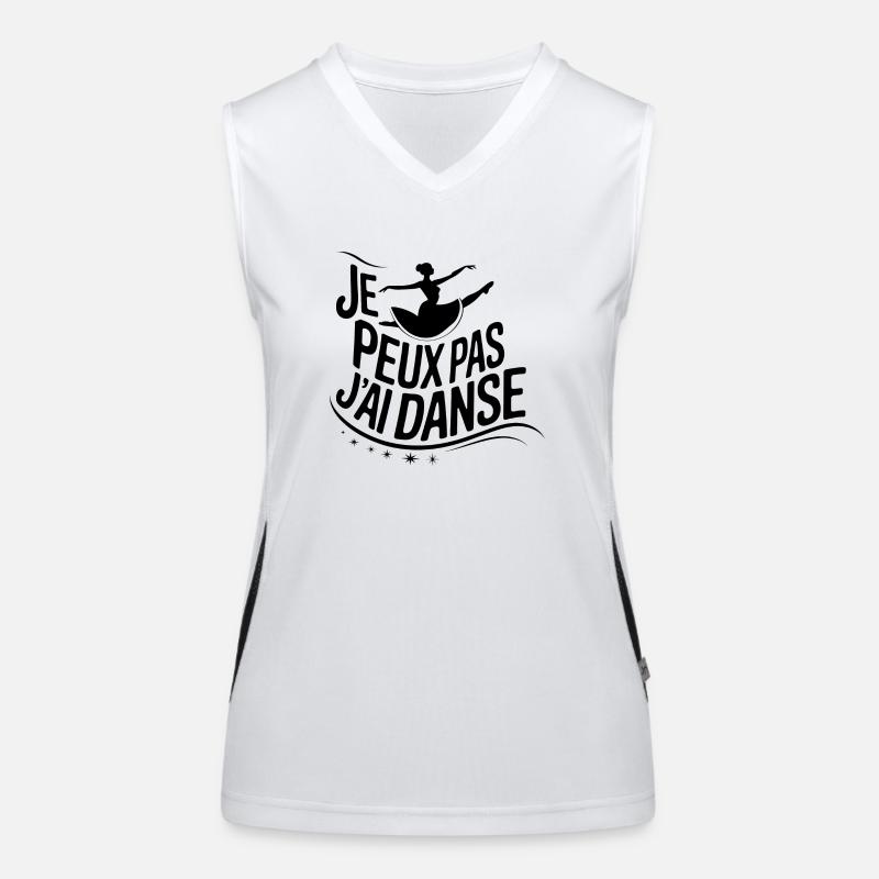 I can't I danced Women's Functional Contrast Tank Top