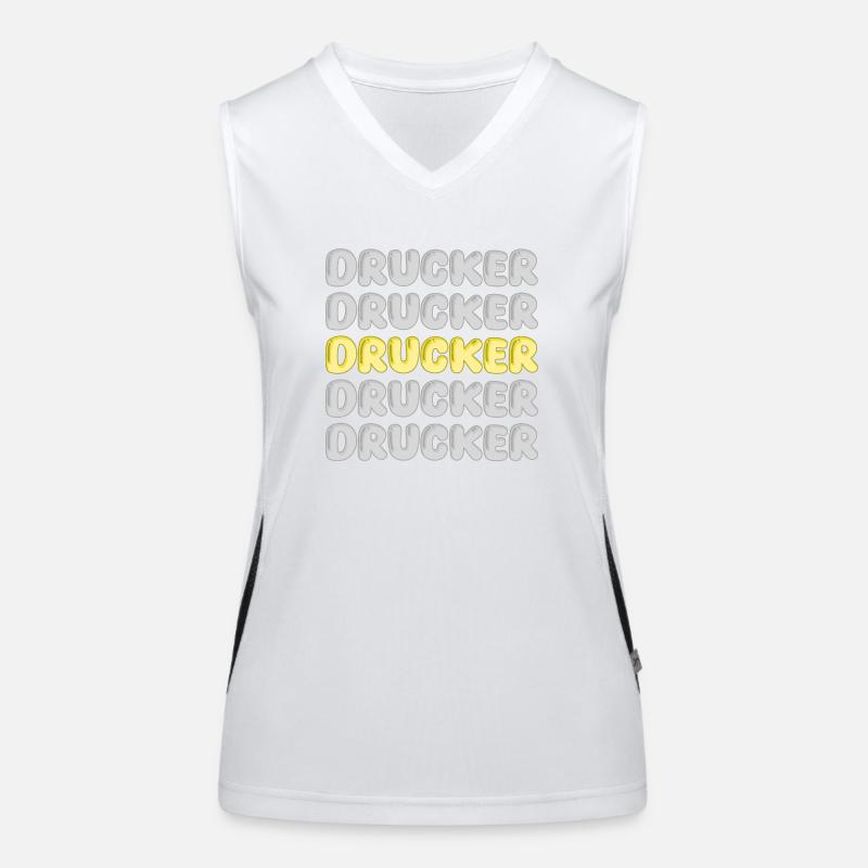 Gift for Printer Women's Functional Contrast Tank Top