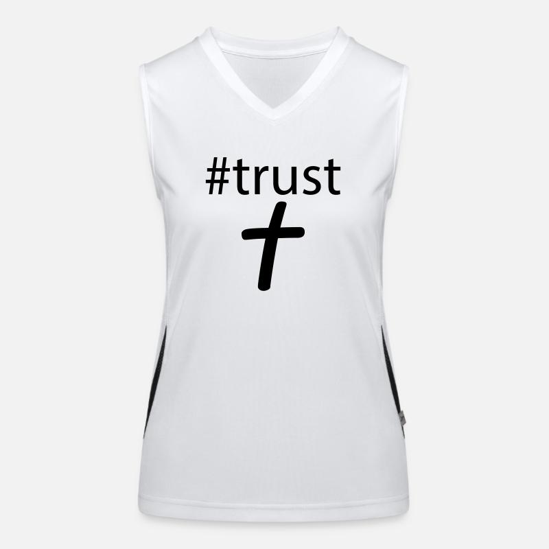 #trust en Jésus Débardeur respirant contrasté Femme