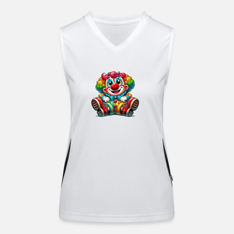 Clown Comic Women's Functional Contrast Tank Top