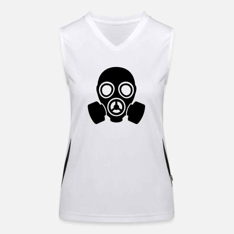 gas mask Women's Functional Contrast Tank Top