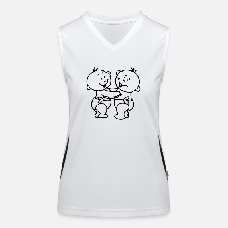twin boys © Funktionelles Kontrast-Tank Top für Frauen
