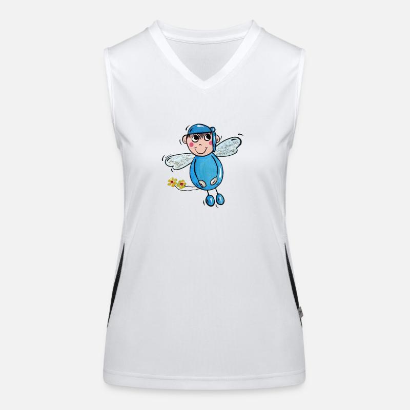 Schutzengel Leon Funktionelles Kontrast-Tank Top für Frauen