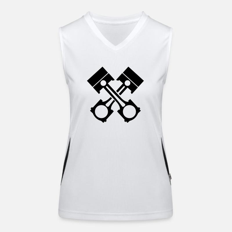 Kolben Tuning Funktionelles Kontrast-Tank Top für Frauen