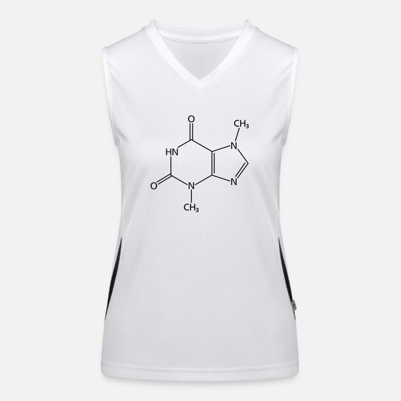 Schokoladen-Molekül Funktionelles Kontrast-Tank Top für Frauen