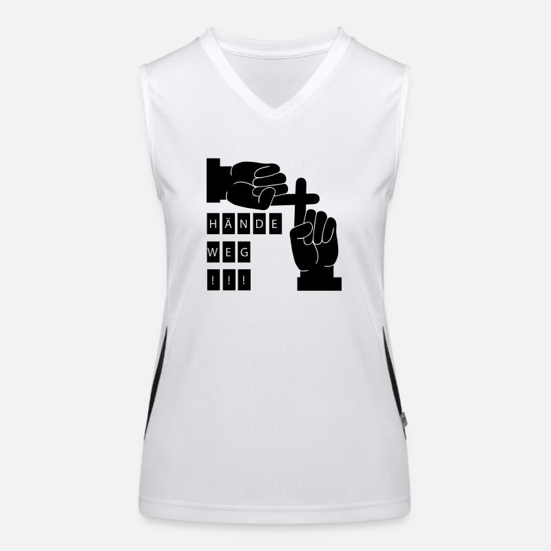 Finger weg Funktionelles Kontrast-Tank Top für Frauen