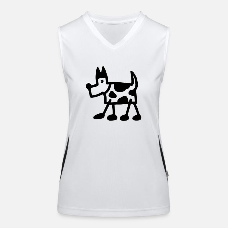 spotted dog Women's Functional Contrast Tank Top