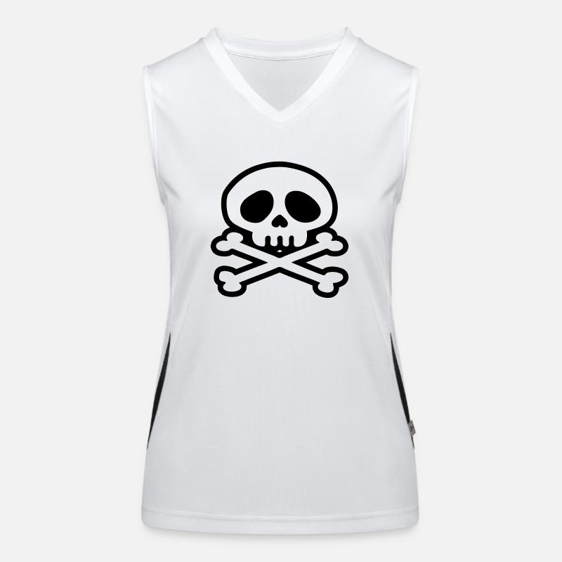 skull pirat Women's Functional Contrast Tank Top