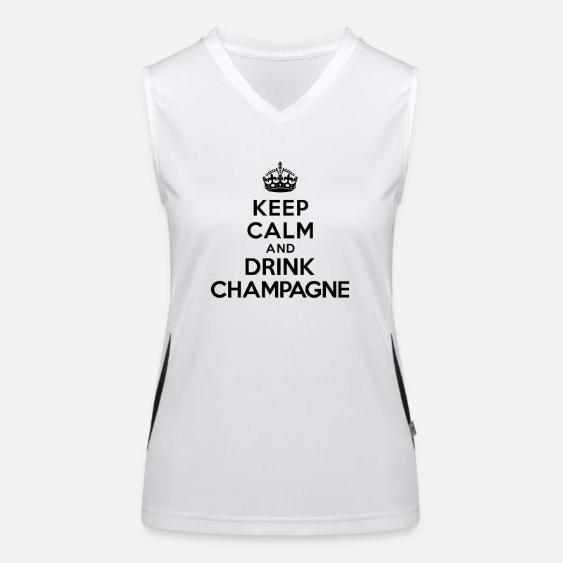 Keep calm and drink Women's Functional Contrast Tank Top