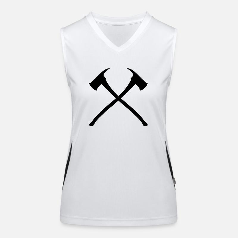 feu 2 axes Débardeur respirant contrasté Femme