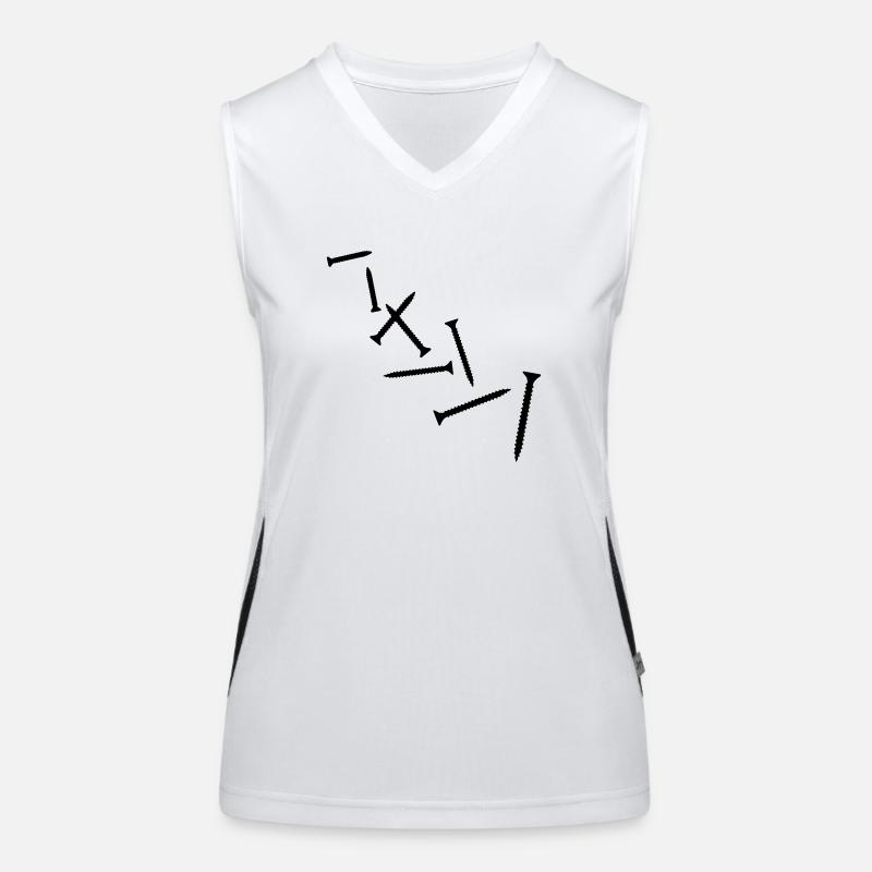 Schraube Funktionelles Kontrast-Tank Top für Frauen