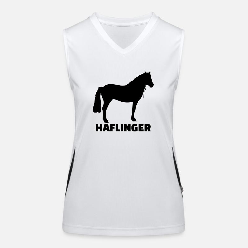 Haflinger cheval Débardeur respirant contrasté Femme