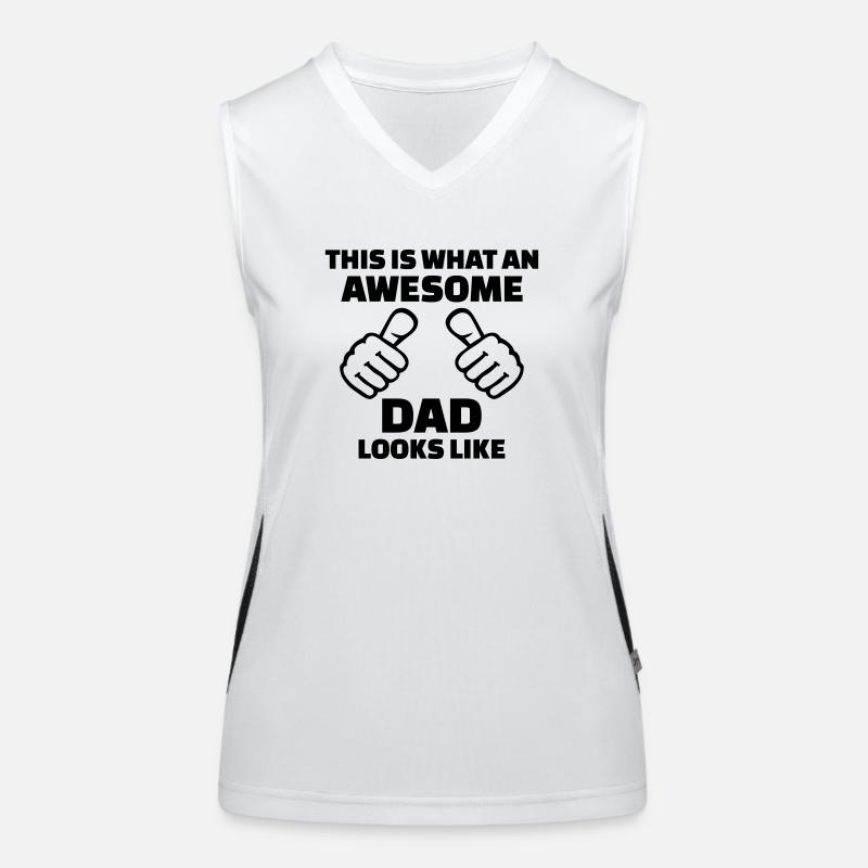 Awesome Dad Women's Functional Contrast Tank Top