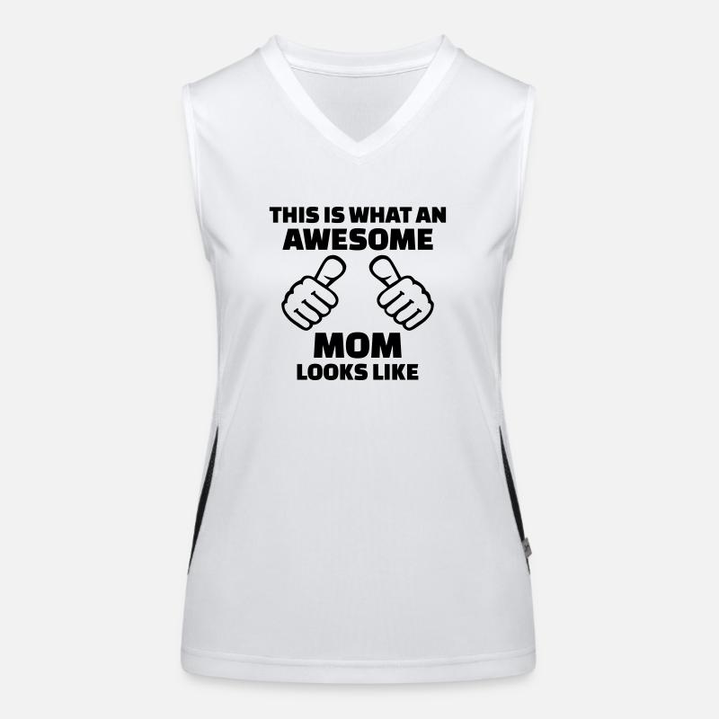 Awesome Mom Débardeur respirant contrasté Femme