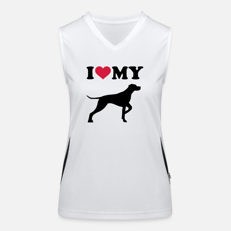 German Shorthaired Pointer Women's Functional Contrast Tank Top
