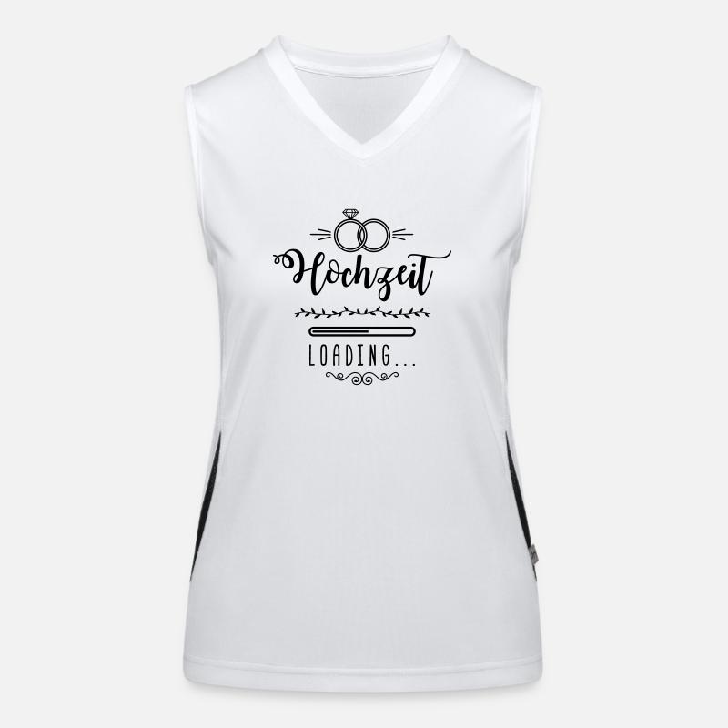 hochzeit loading ring wedding Funktionelles Kontrast-Tank Top für Frauen