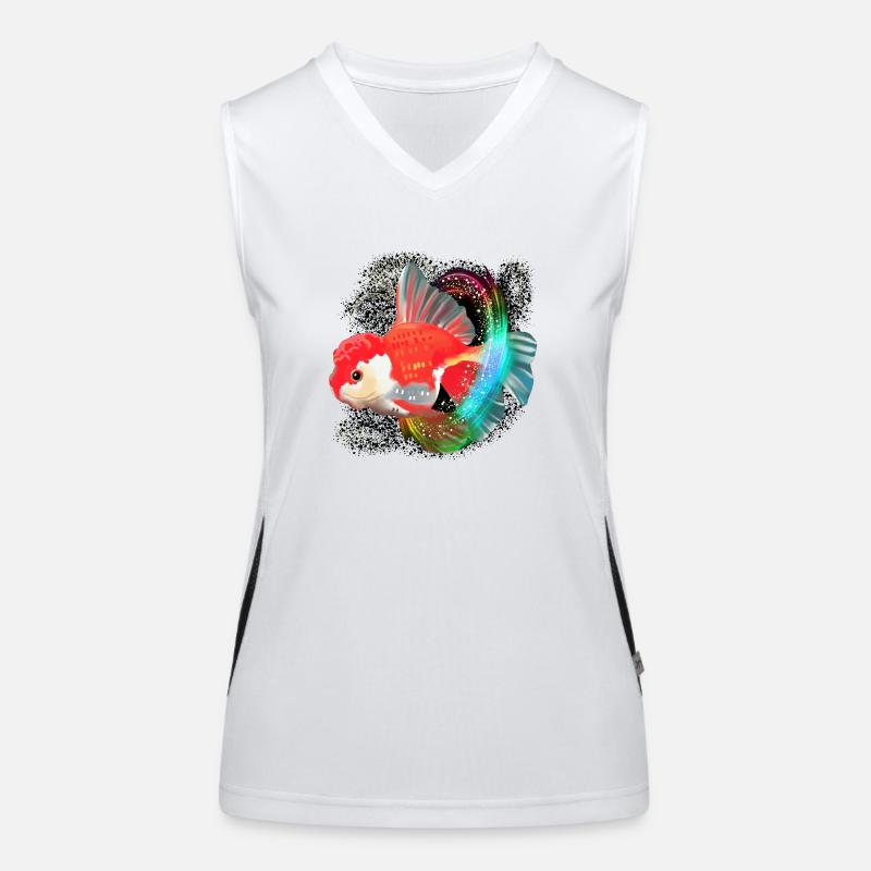 Fisch Funktionelles Kontrast-Tank Top für Frauen