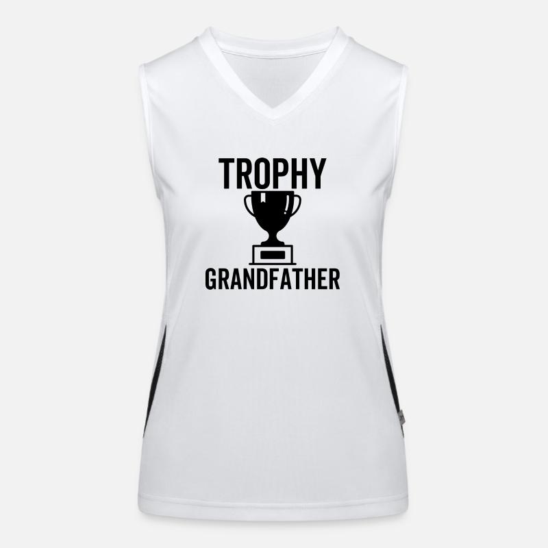 Trophäe Großvater Funktionelles Kontrast-Tank Top für Frauen