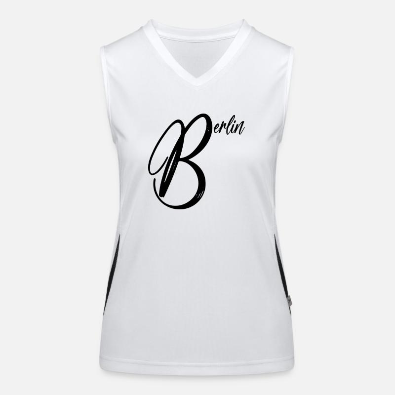 Berlin - Mudderstadt Funktionelles Kontrast-Tank Top für Frauen