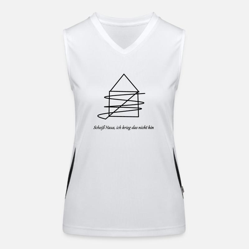 Schei... Nikolaushaus Funktionelles Kontrast-Tank Top für Frauen