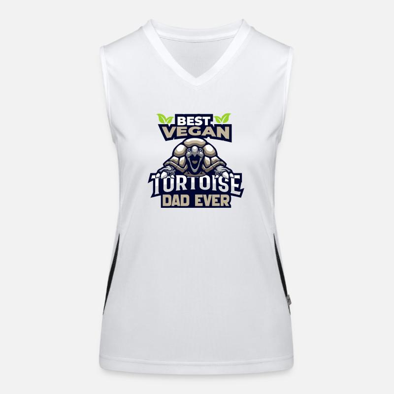 Landschildkröte Funktionelles Kontrast-Tank Top für Frauen