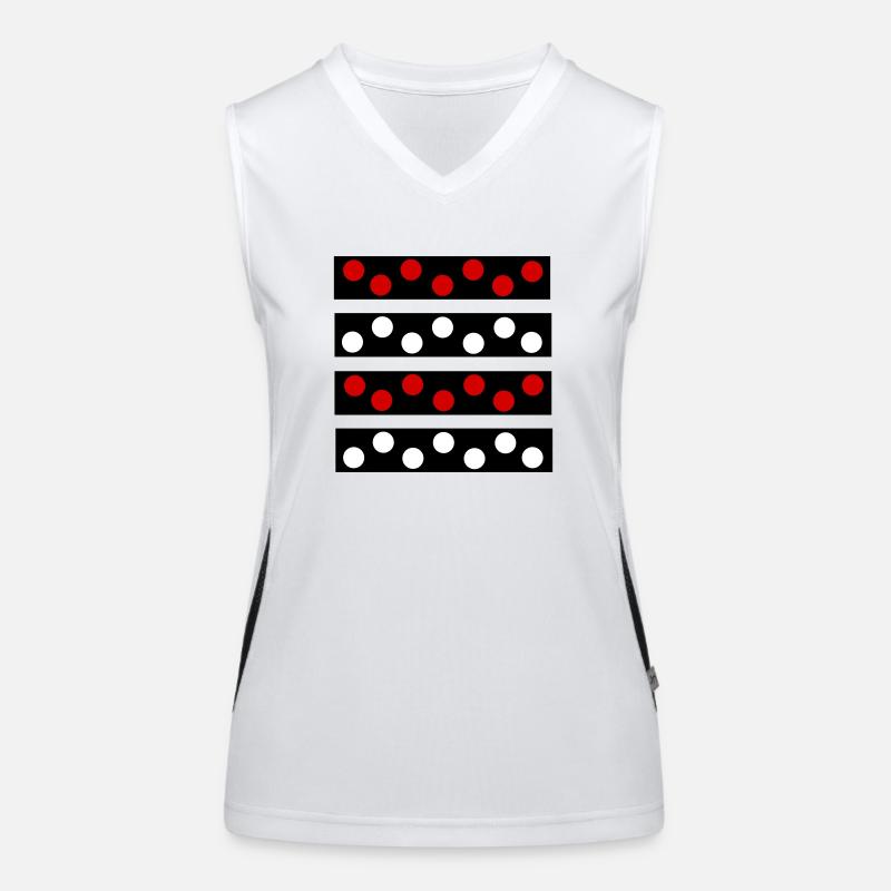 Polka Dots Women's Functional Contrast Tank Top