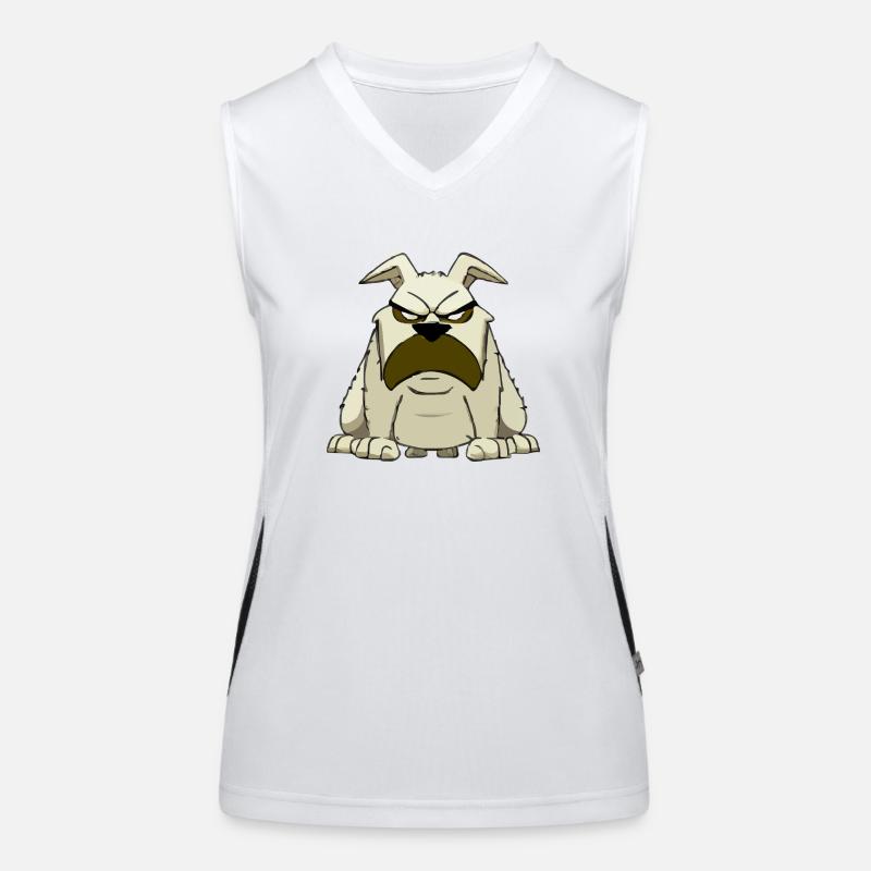 Xilo the grumpy dog Women's Functional Contrast Tank Top
