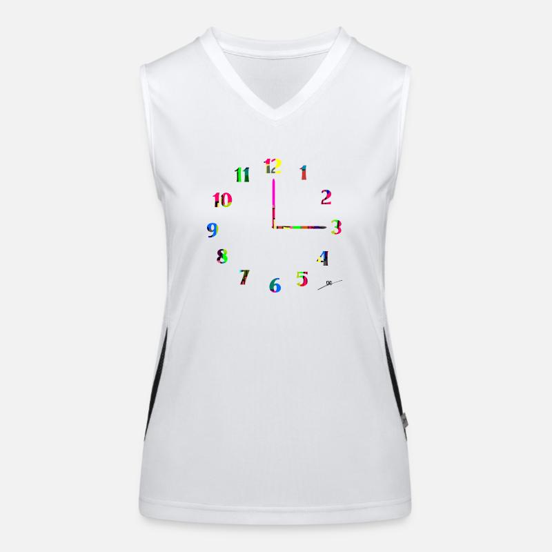 Clock Women's Functional Contrast Tank Top