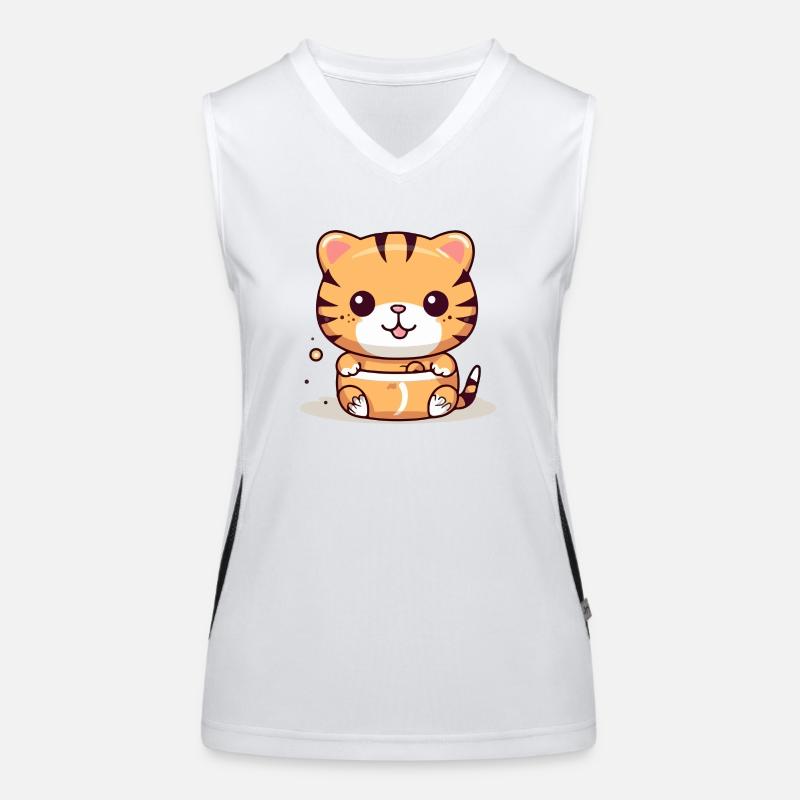 Mako le tigre Débardeur respirant contrasté Femme