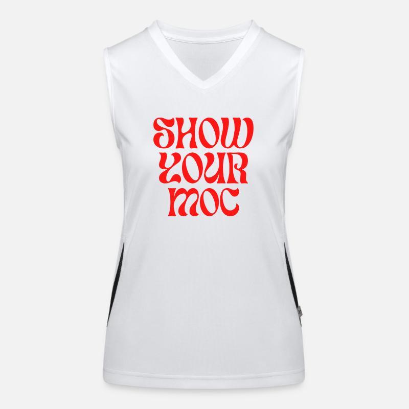 rétro1 Débardeur respirant contrasté Femme