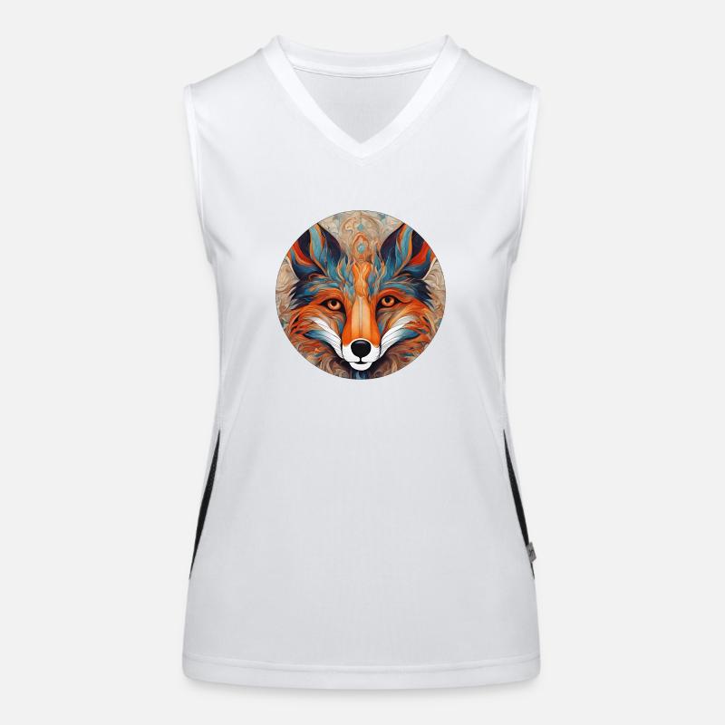 Fuchs Funktionelles Kontrast-Tank Top für Frauen