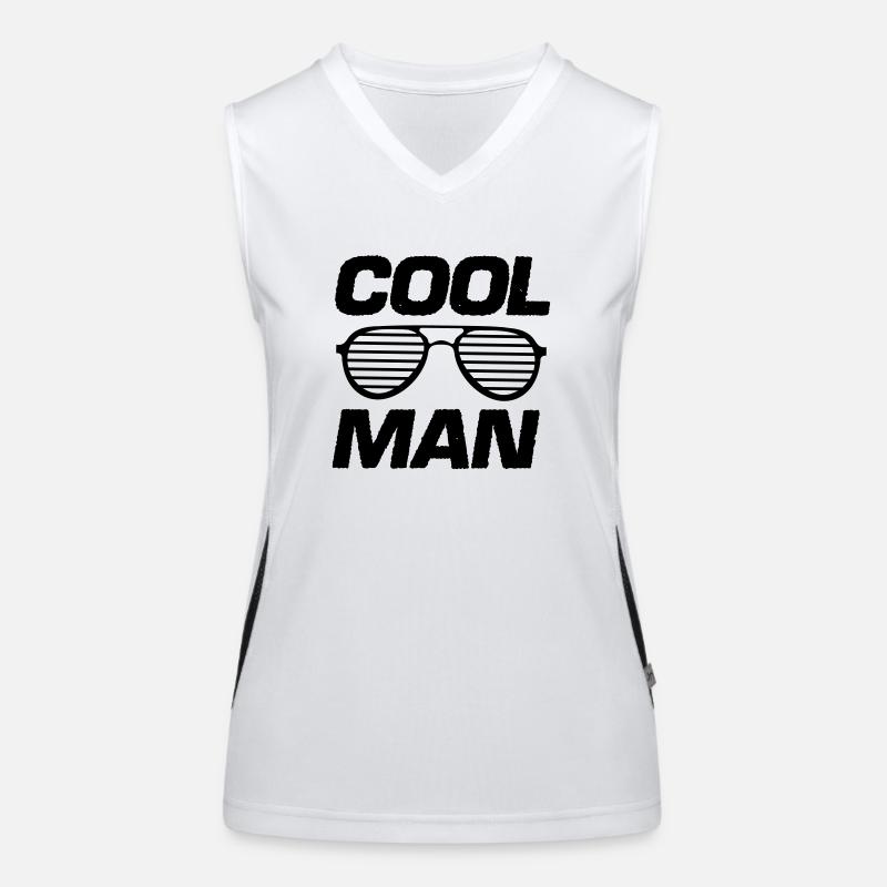 cool man Women's Functional Contrast Tank Top