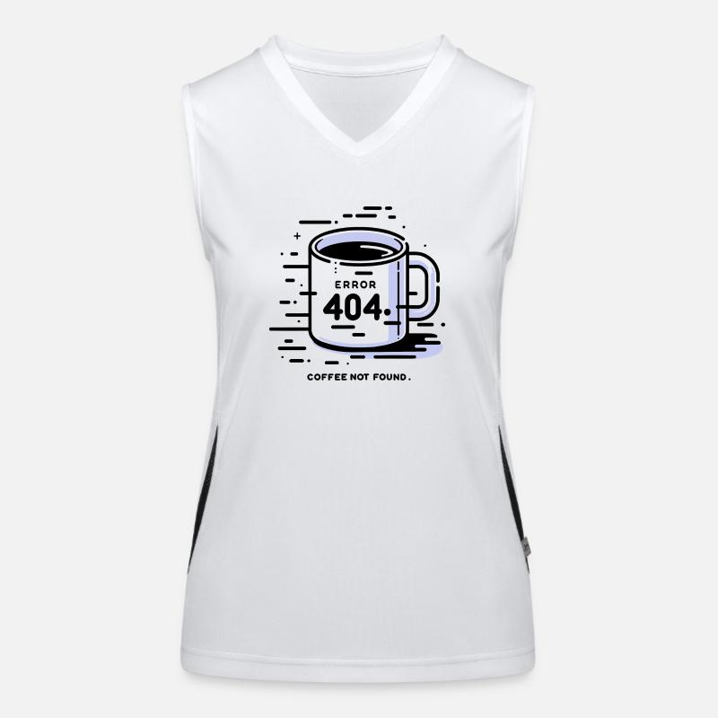 Fehler 404 Kaffee nicht gefunden Funktionelles Kontrast-Tank Top für Frauen