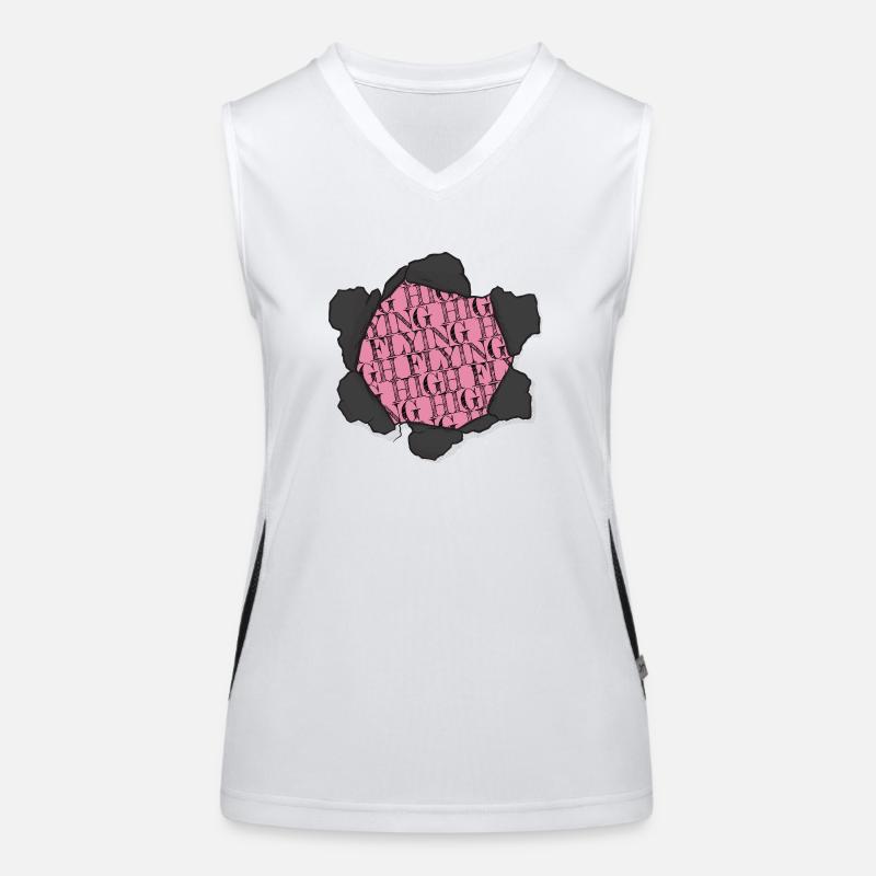 present idea present aerial acrobatics jokes humor Funktionelles Kontrast-Tank Top für Frauen