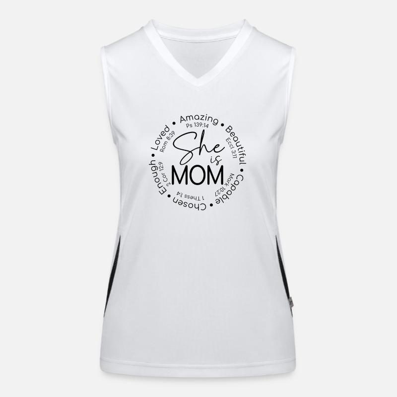 Sie ist Mutter Worte Kreis Funktionelles Kontrast-Tank Top für Frauen